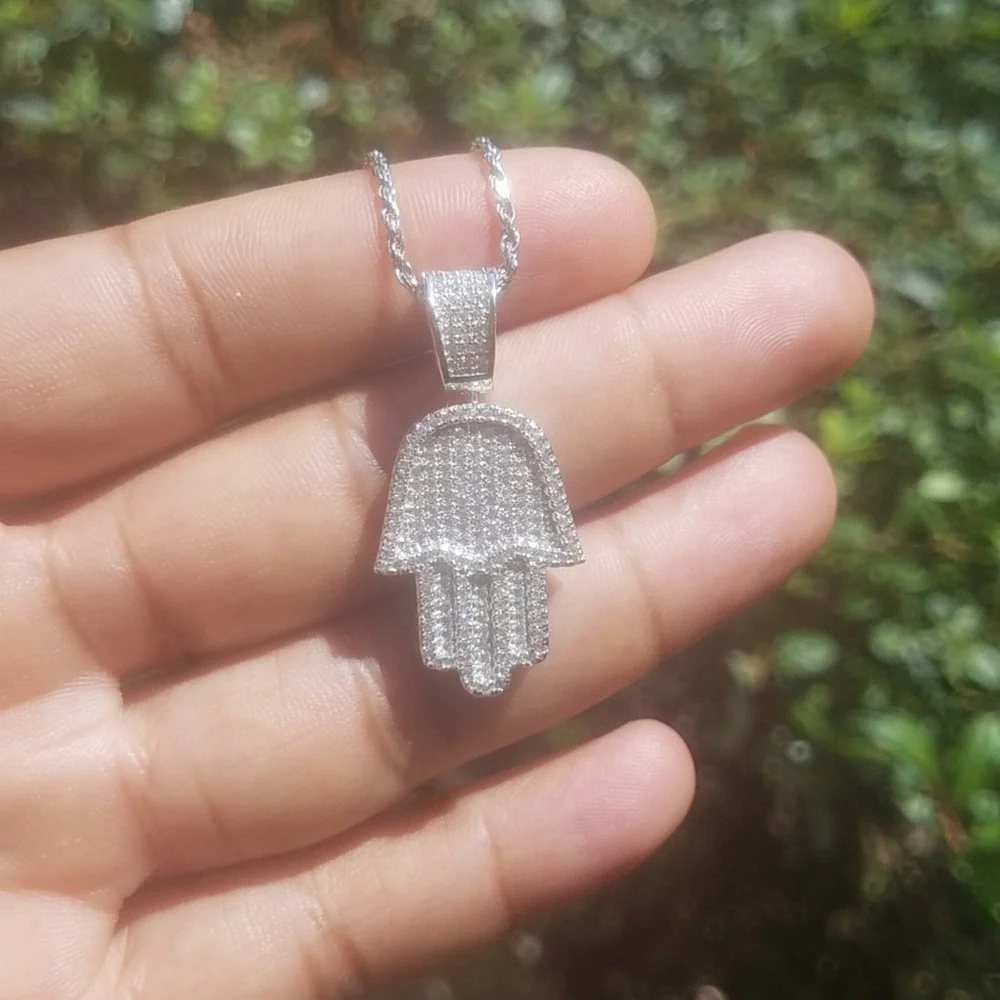 Sterling silver Hamsa hand